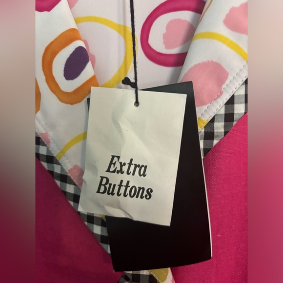 NWT‎ Koos of Course! Womens Reversible Linen Rayon Spandex Silk Pink Jacket Sz L - Picture 4 of 15